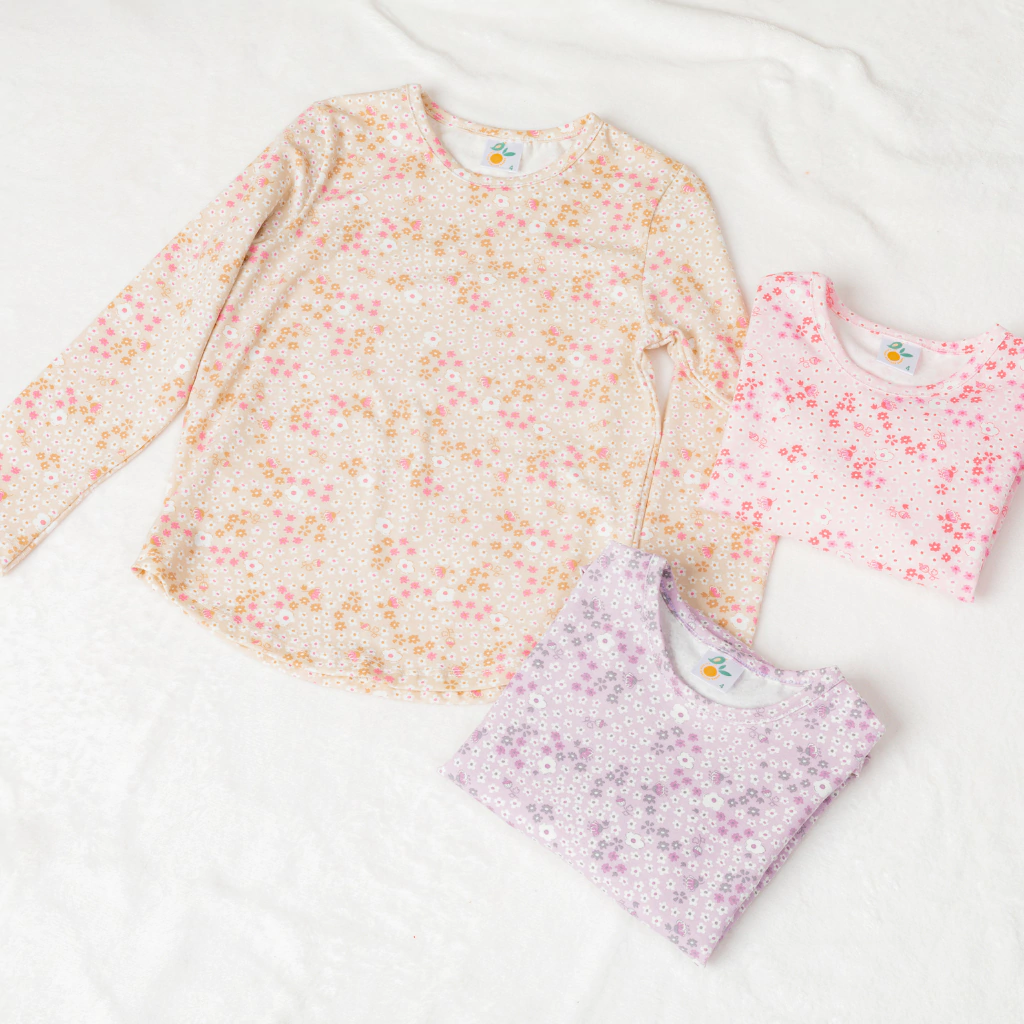 124803 Remera jersey elastizado m/l estampada nena