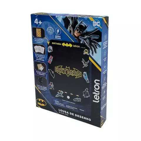 Lousa De Desenho Glow Pad Batman - 10501 Letron