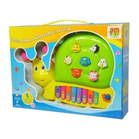 Tecladinho Divertido Caracol -Dmt3849 Dmtoys