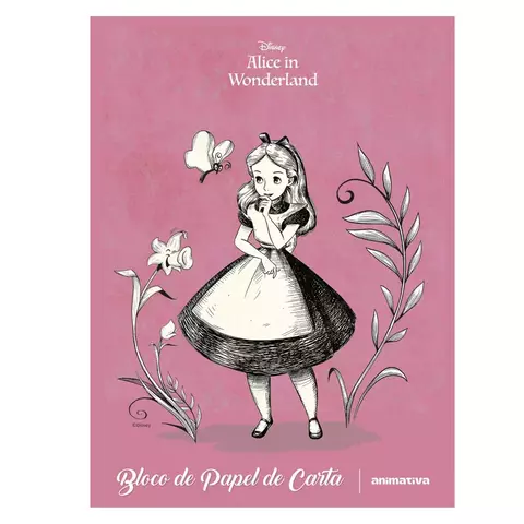 Bloco Papel De Carta Alice No Pais Das Maravilhas 48F - Animativa - comprar online