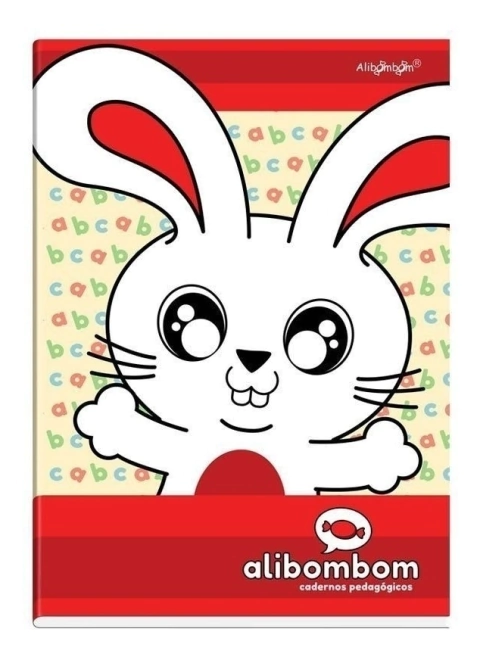 Caderno Flex Broch Alibombom Numerado 60F - Verm 1548