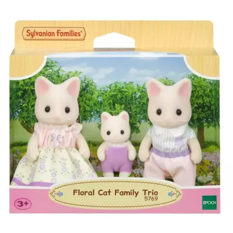 Sylvanian Families Trio Familia Dos Gatos Primavera - 5769 Epoch
