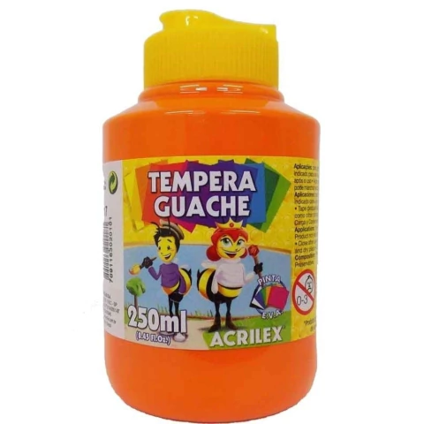 Tinta Guache 250Ml Laranja - 517 Acrilex