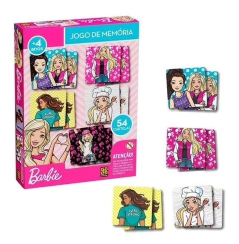 Jogo Da Memoria Barbie - 4171 Grow