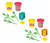 Play Doh Girassois E Margaridas - G2476 Hasbro na internet
