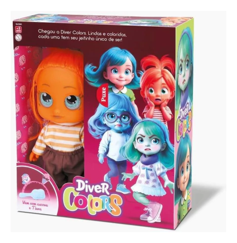 Boneca My Little Colors Ansiedade - 8328 Divertoys