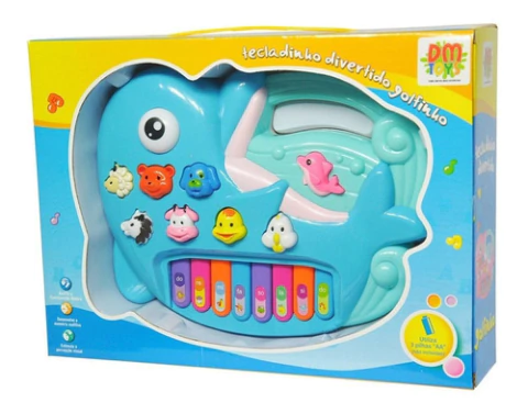 Tecladinho Divertido Golfinho Sortido - Dmt3848 Dm Toys