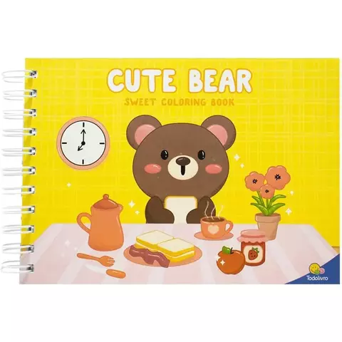 Livro Cute Bear Sweet Coloring Book - 1192787 TodoLivro