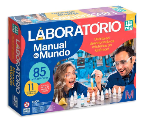 Jogo Laboratorio Manual do Mundo 85 Experiencia - 1640 Nig