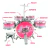 Bateria Rock Party Mod A Rosa - Dmt6066R Dm Toys na internet