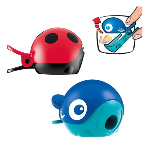 Apontador Croc Croc Joaninha E Baleia Sortido - 18113 Maped