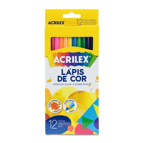 Lapis De Cor 12 Cores - 096920 Acrilex