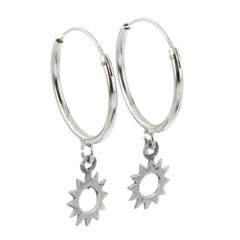 Argollas con sol (par)