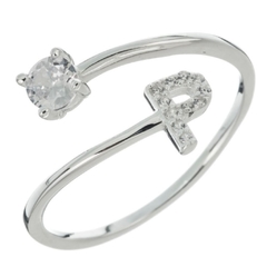 Anillo inicial con piedras - comprar online