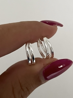 argollas caladas (par)