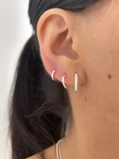 Argollas 12 mm con piedras (par) - comprar online
