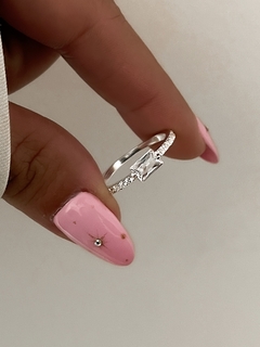 Anillo piedra rectangular - comprar online