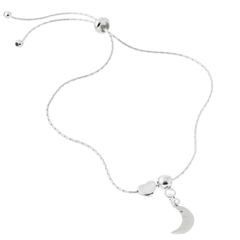 Pulsera ajustable corazón y luna
