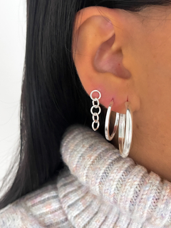 Argollas chatas de 2.7 cm (par) - comprar online