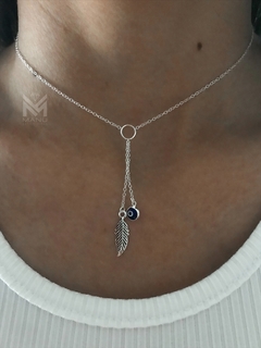 Collar con dos dijes - comprar online