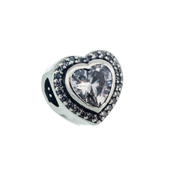 Charm en forma de corazón blanco - comprar online