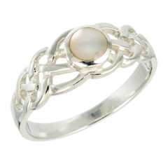 Anillo calado con nacar - comprar online