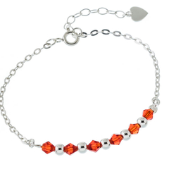 Pulsera piedras rojas