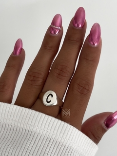 Anillo sellito con inicial