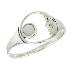 Anillo luna con nácar - comprar online