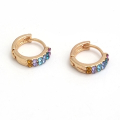 Argollas 1,2 cm multicolor (par)