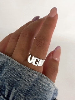 Anillo iniciales recto - comprar online