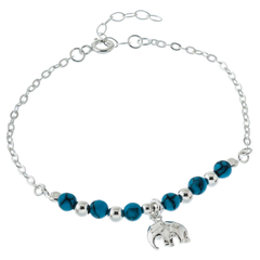 Pulsera piedras con elefante