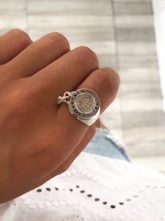 Anillo san Benito Plata y oro - tienda online