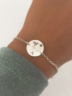 pulsera con medalla para grabar - comprar online