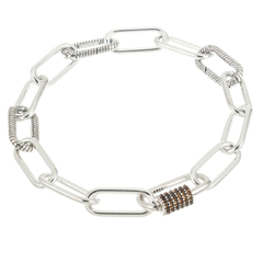 pulsera eslabones con piedras
