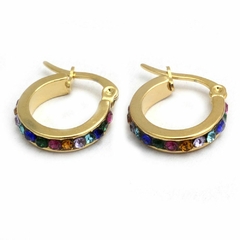 argollas multicolores 1.5 cm (par)