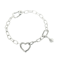 Pulsera corazon y dije colgante - tienda online