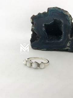 Anillo con nacar - Estilojoyasmanu