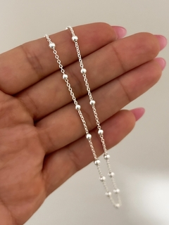 Cadena tipo rolito con bolitas - comprar online
