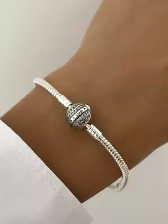 Pulsera con cierre bolita con piedras en internet