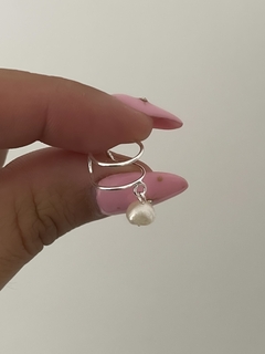 Cuff doble con perla (unidad)