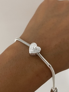 Charm mickey con piedras y corazones calados - Estilojoyasmanu