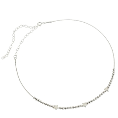 Cadena choker con bolitas y estrella - Estilojoyasmanu
