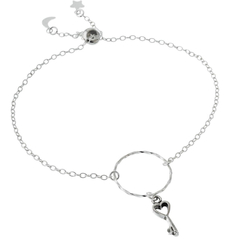 Pulsera ajustable círculo con llave