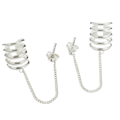 Aro bolita con cadena y cuff (unidad) - comprar online