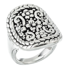 Anillo inflado flores