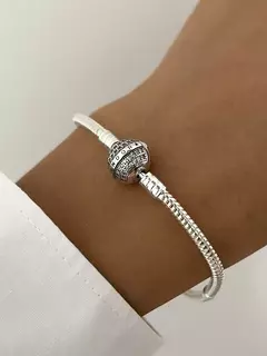 Pulsera con cierre bolita con piedras
