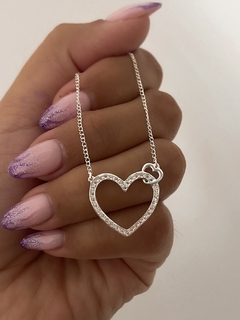 Collar corazones entrelazados