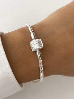 PULSERA CIERRE TAMBOR CON PIEDRAS Y LISO - tienda online