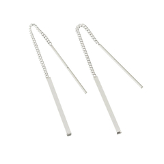 Aros Cadena con barrita (par)
